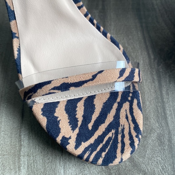 Lace Up Animal Print Heels NWOT - Picture 4 of 4